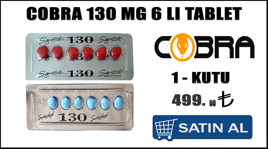 Cobra 130 mg 6 lı tablet Cinsel sağlık satış