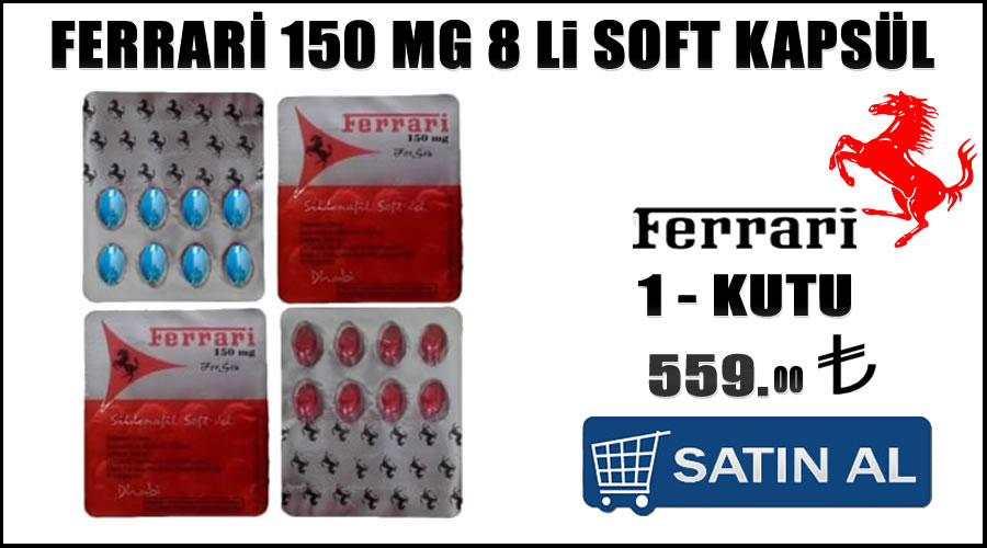 Ferrari 150 mg 8 li soft kapsül Bitkisel cinsel performans hapları